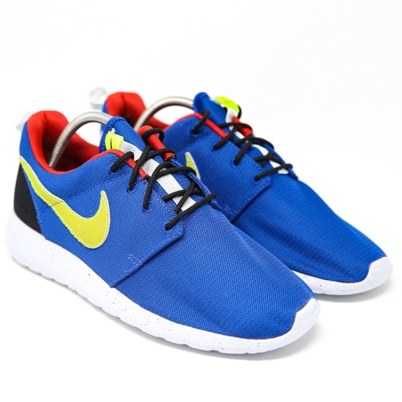 Nike Other - Nike Roshe One SE Blue Volt Black Red Running Shoe